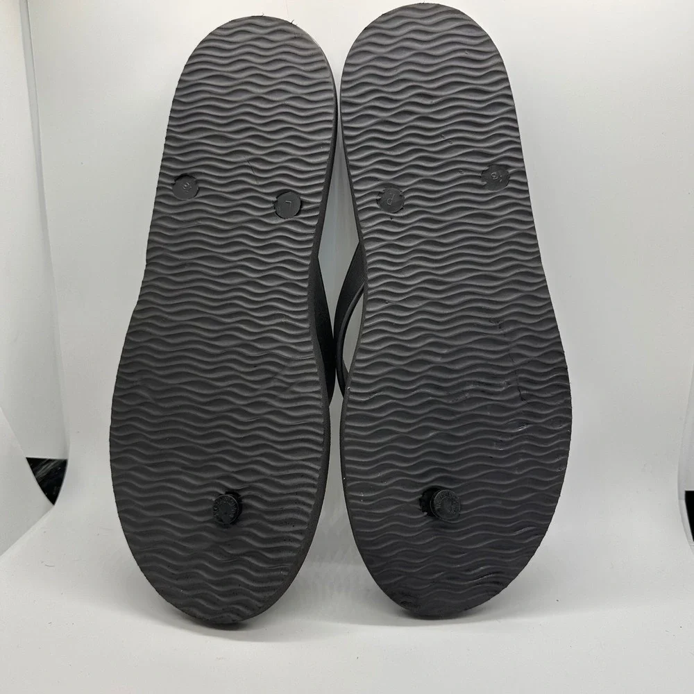 Hurley Camo Flip Flops Mens‎ Black and Gray Beach Pool Slides Sandals Size 13